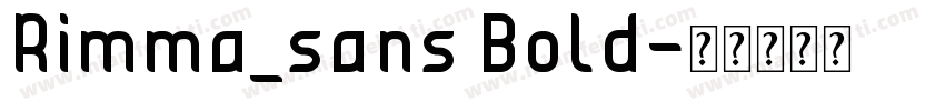 Rimma_sans Bold字体转换